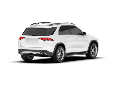 Modern SUV arabası beyaz arka planda izole edilmiş. 3d oluşturma.