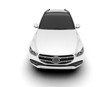 gerçekçi araba ön görünüm vektörü izole