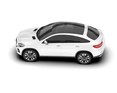 Modern araba. ön görünüm.