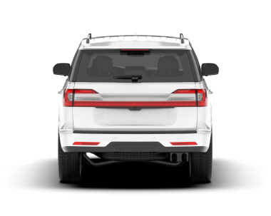 modern SUV arabası beyazda izole edildi