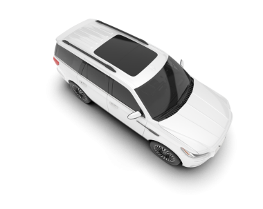 Siyah arka planda modern bir araba. 3d oluşturma