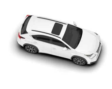 beyaz arkaplanda izole edilmiş gerçekçi araba