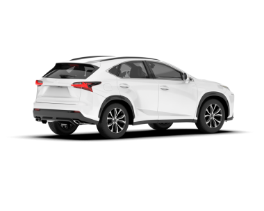 beyaz modern araba. 3d oluşturma