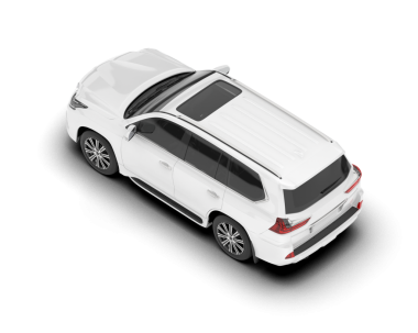 Gri arka planda araba. 3d illüstrasyon.