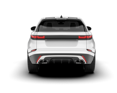 Modern SUV beyaz arka planda izole edildi. 3d oluşturma.