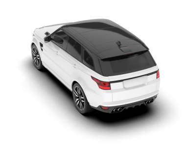 modern beyaz araba arka planda