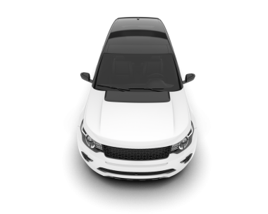 Arkaplanda beyaz bir araba