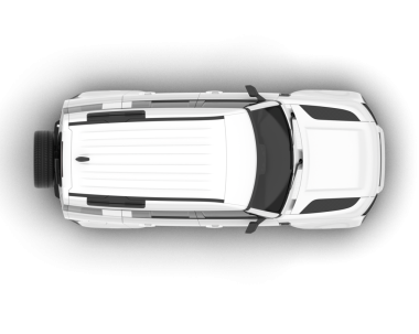 Arka planda araba üstü görüntüsü. 3D görüntüleme - illüstrasyon