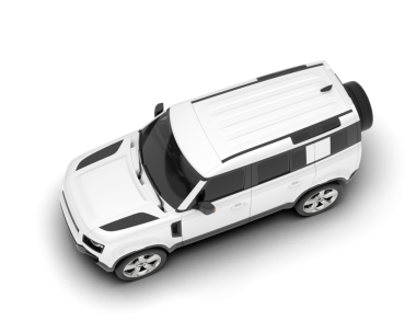 uzun gölgeli modern beyaz araba.