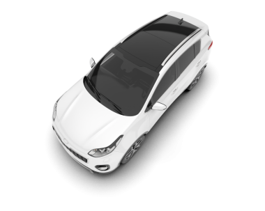 Araba yan görüş vektör illüstrasyonu. araba yan görünümü