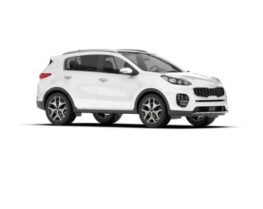 beyaz arkaplanda modern araba