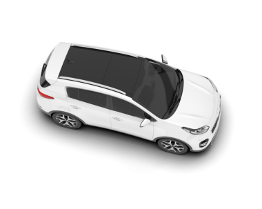 modern araba beyaz arkaplanda izole edildi