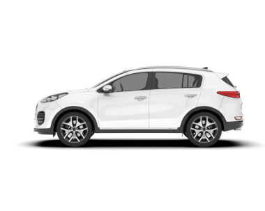 modern SUV araba yan görünüm vektör çizimi