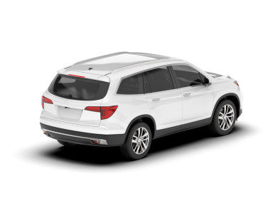 Araba beyaz arka planda izole edilmiş. 3d oluşturma