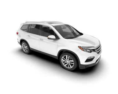 beyaz arkaplanda izole edilmiş gerçekçi araba