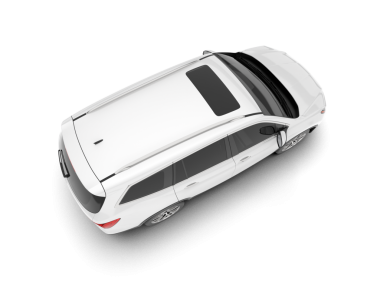 Modern araba beyaz arka planda izole edilmiş. 3d illüstrasyon