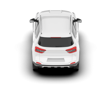 beyaz modern SUV arabası