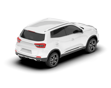 Modern araba. 3d oluşturma
