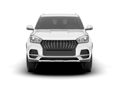 Gerçekçi bir araba. Ön manzara. vektör izole.