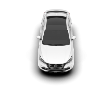 Modern araba beyaz arka planda izole edilmiş. 3d illüstrasyon