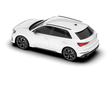 modern lüks beyaz araba izole edildi