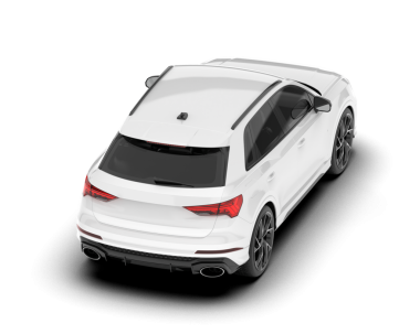 Modern araba beyaz arka planda izole edilmiş. 3d illüstrasyon