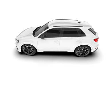 modern beyaz araba beyaz arka plan üzerinde izole