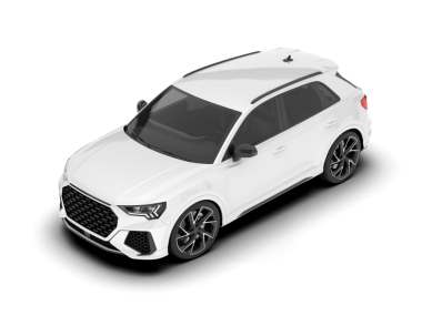 - Araba. Modern araba. beyaz arkaplanda izole.