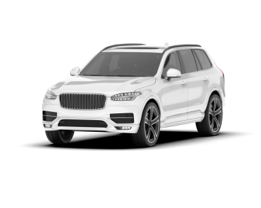 Beyaz arka planda izole edilmiş beyaz modern lüks araba