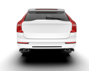 araba beyaz modern arka plan görüntüsü izole edilmiş 3 boyutlu resimleme