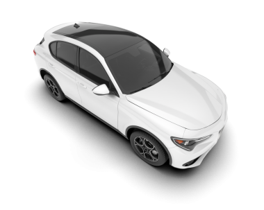 - Araba. Beyaz arkaplanda 3 boyutlu görüntüleme izole edildi