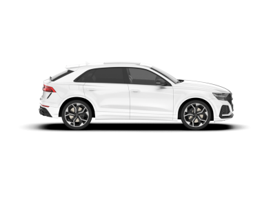 Arka planda lüks bir araba var. 3D görüntüleme - illüstrasyon