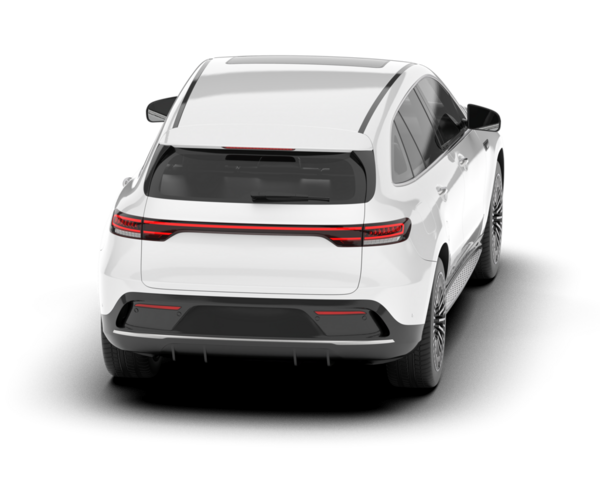 beyaz arka planda modern SUV, 3 boyutlu görüntüleme