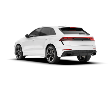 Beyaz arka planda modern lüks SUV. 3d oluşturma