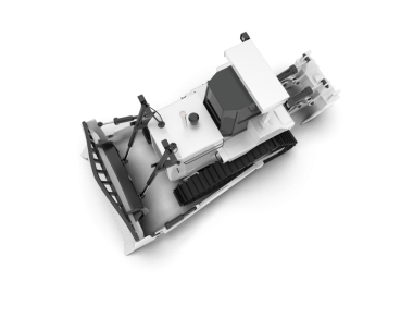 modern otomobil motoru beyaz arka planda izole edildi