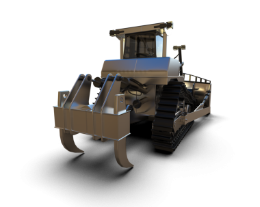 bir traktör görüntüsünü.