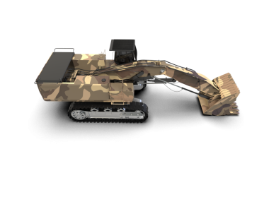 Siyah arkaplanda izole edilmiş blender ile bir marka yansıtıcı makinenin 3 boyutlu görüntülenmesi