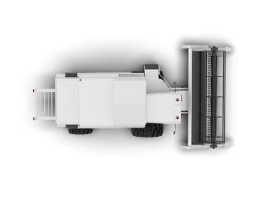 Beyaz römorklu modern elektrikli beyaz kamyon.