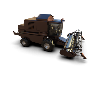 Gri arkaplanlı modern küçük kamyon. 3 boyutlu.