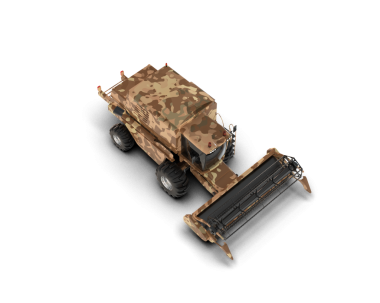 Siyah arka planda askeri kamyon