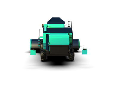 Siyah arkaplanda kırpma yolu ile izole edilmiş robotların 3 boyutlu illüstrasyonu