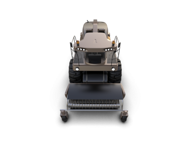 İzole edilmiş arkaplanda robot elektrik süpürgesi