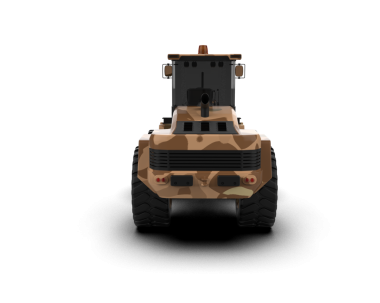 Modern araba arka planda izole edilmiş. 3D görüntüleme - illüstrasyon