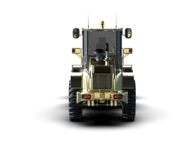 Siyah arka planda bir askeri aracın 3 boyutlu resmi