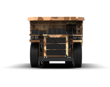 Siyah arka planda izole edilmiş askeri bir aracın 3 boyutlu görüntüsü.