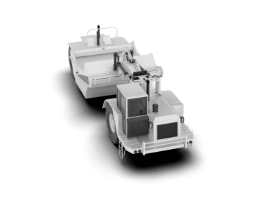 Beyaz arkaplanda izole edilmiş beyaz bir robotik kolun 3 boyutlu görüntülenmesi