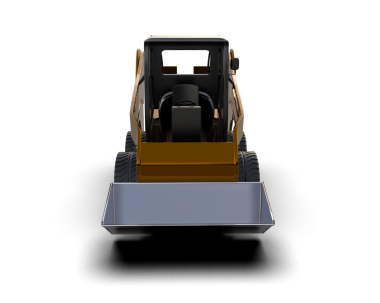 Koyu arkaplanda blender ile bir marka kamyonun 3 boyutlu görüntülenmesi