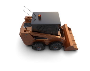 Siyah zemin üzerinde izole edilmiş yansıtıcı bir robotun 3 boyutlu yansıması