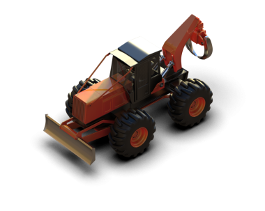 Oyuncak bir arabanın 3 boyutlu resmi