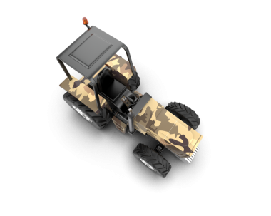 Askeri bir aracın 3 cg görüntüsü.